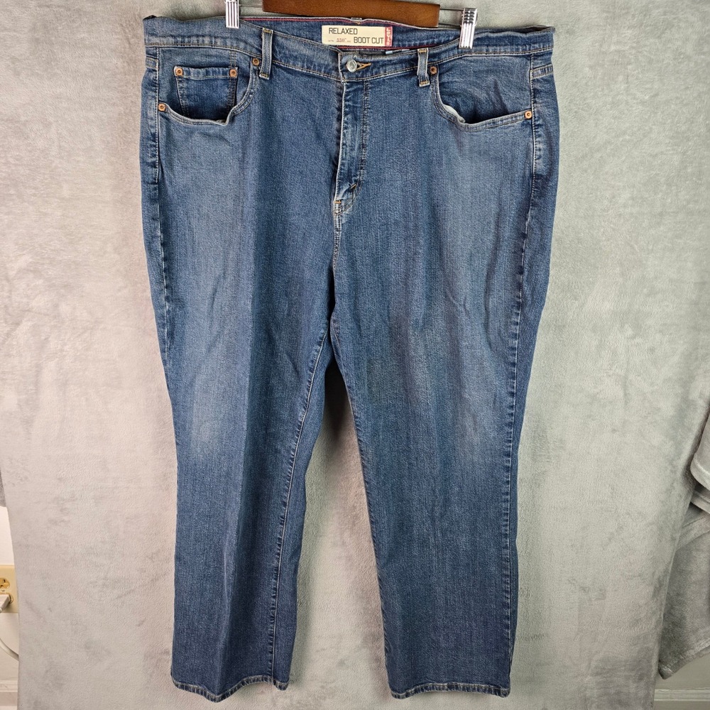 Levis 550 Relaxed Boot Cut Jeans Mens 42x31 Medium Wash Blue Denim 095553107